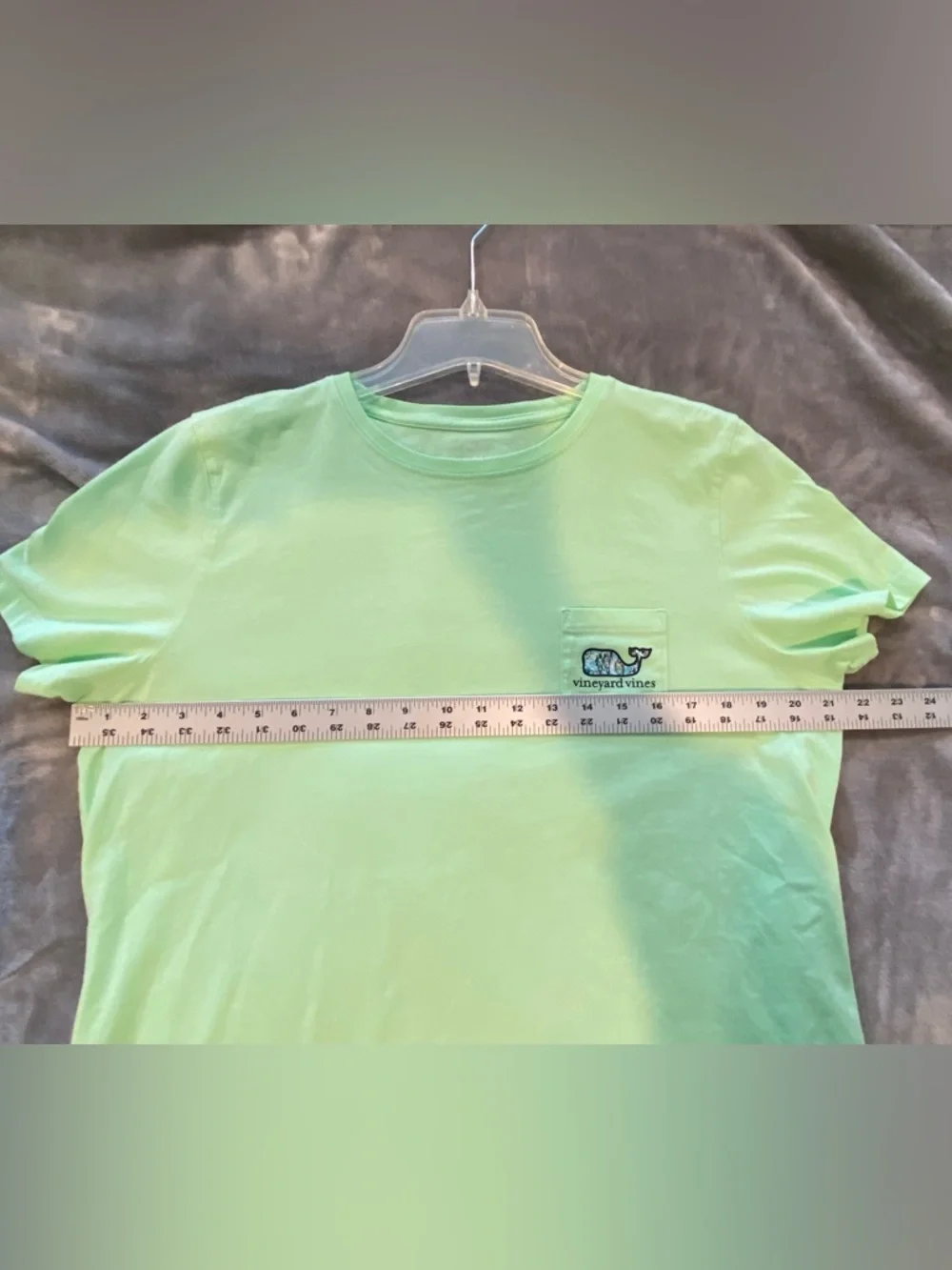 Womens Vineyard Vines Shirt L Green Whale Parrots Tropical Palm Trees Buffet Tee - Picture 7 of 9